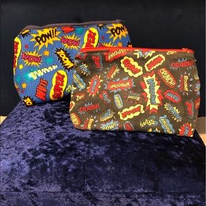 Superhero makeup bags